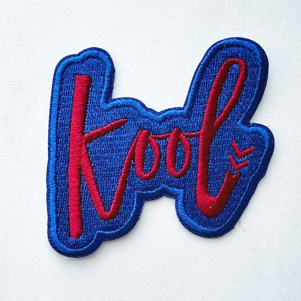 Kool Iron On 2.5x3 Blue Patch Kool Kolored Kid Generation LLC.