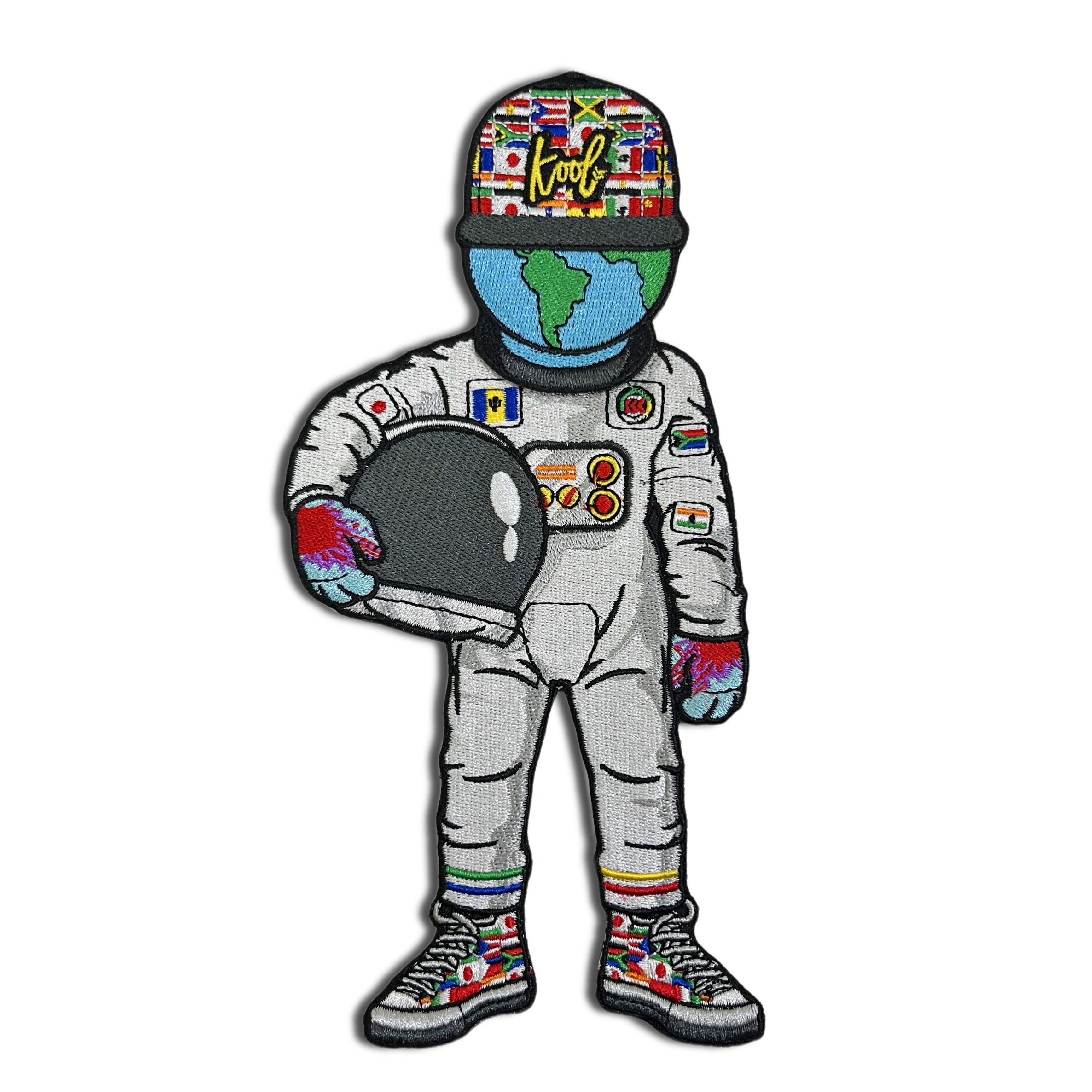 Kool World Astronaut 8 x5 iron-on patch