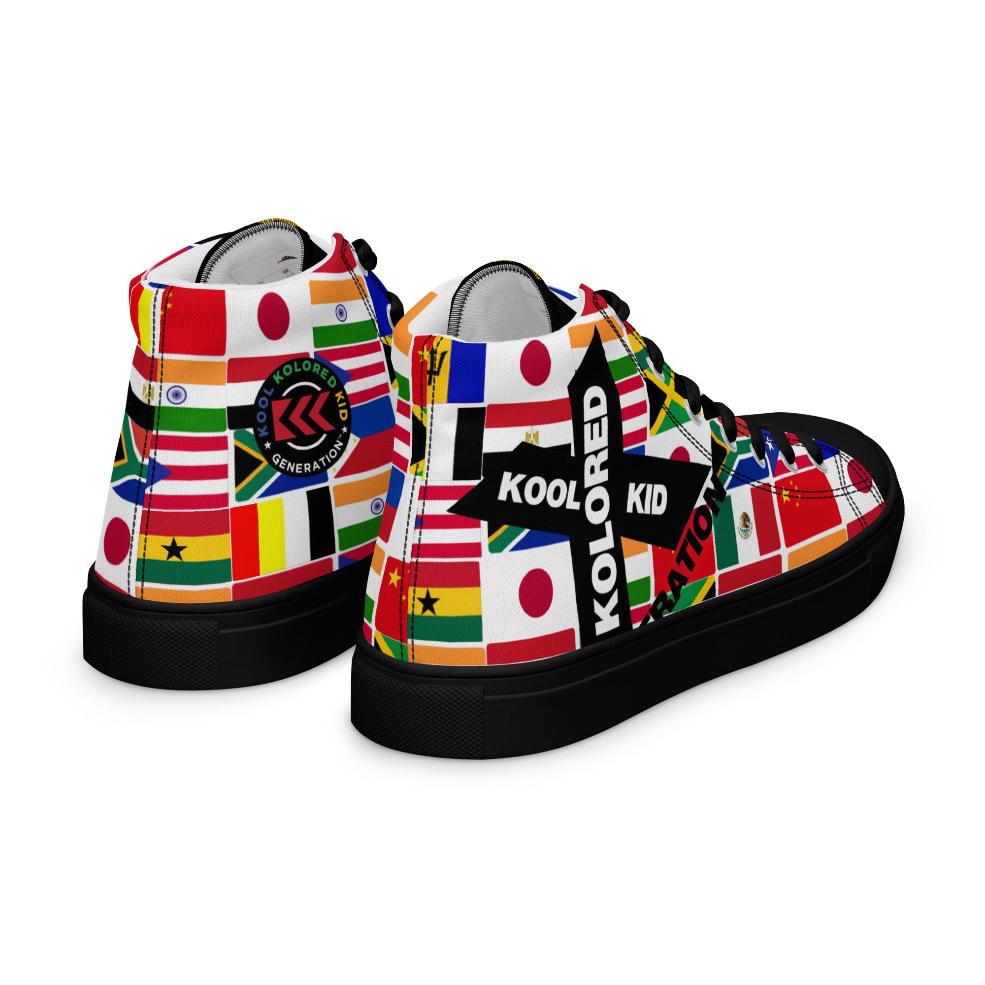 kkkg_womens high top canvas shoes black right back