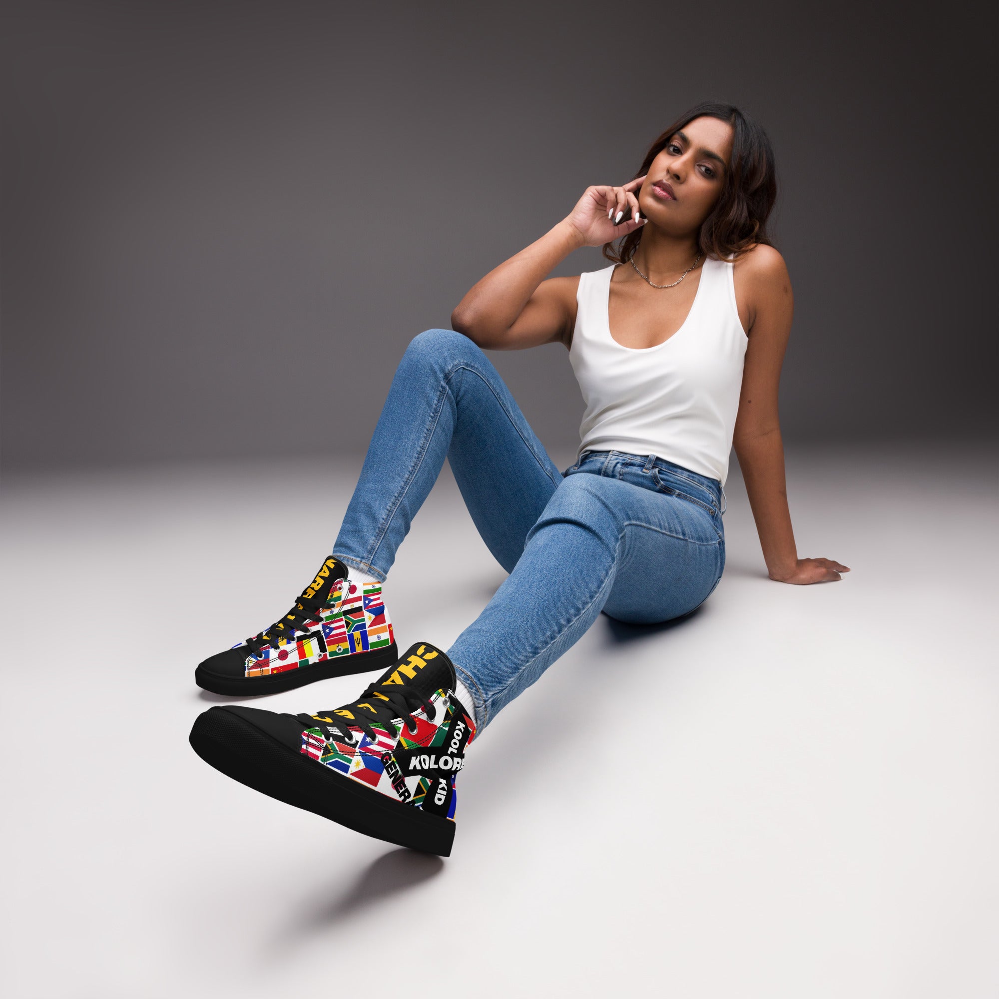 kkkg global kid generation 2 sneaker on lady