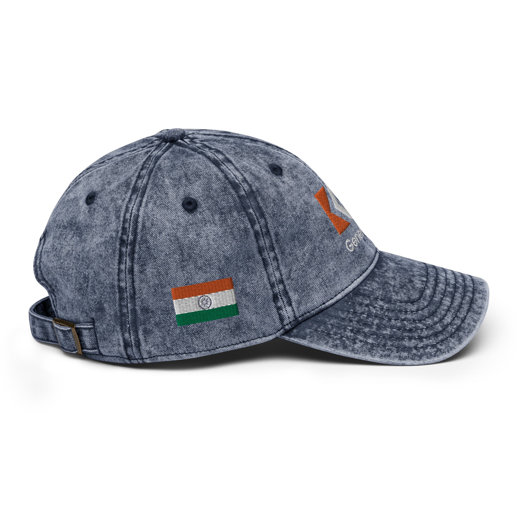 🇮🇳 India Vintage Cotton Twill Cap