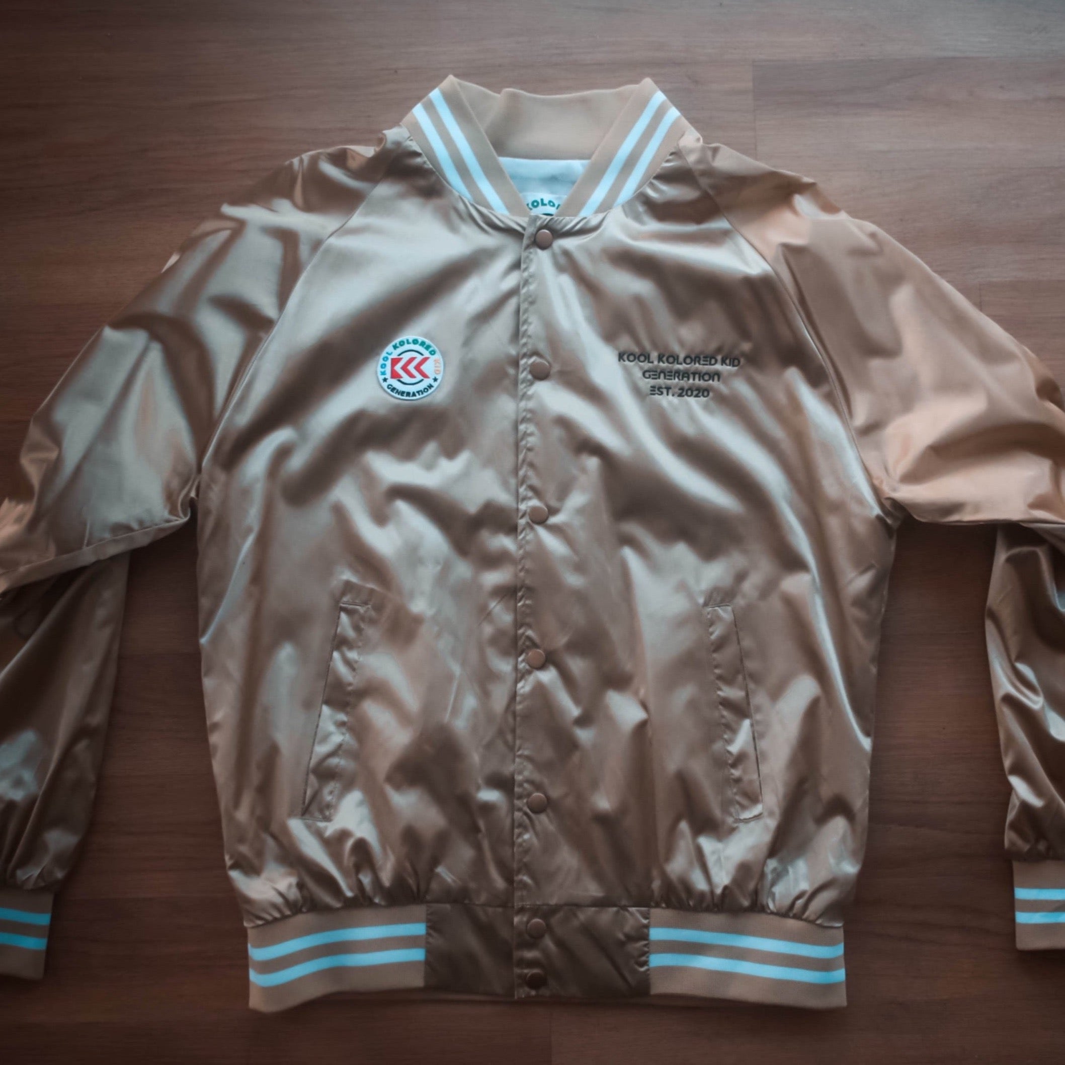 Signature Kid Satin Baseball Jacket