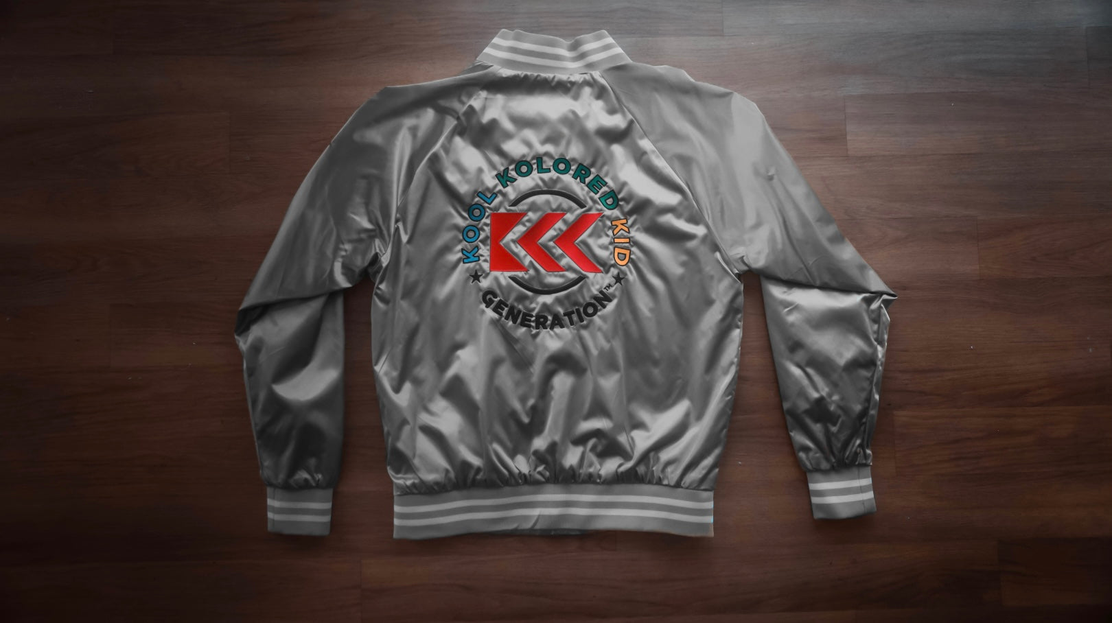 Signature Kid Satin Baseball Jacket