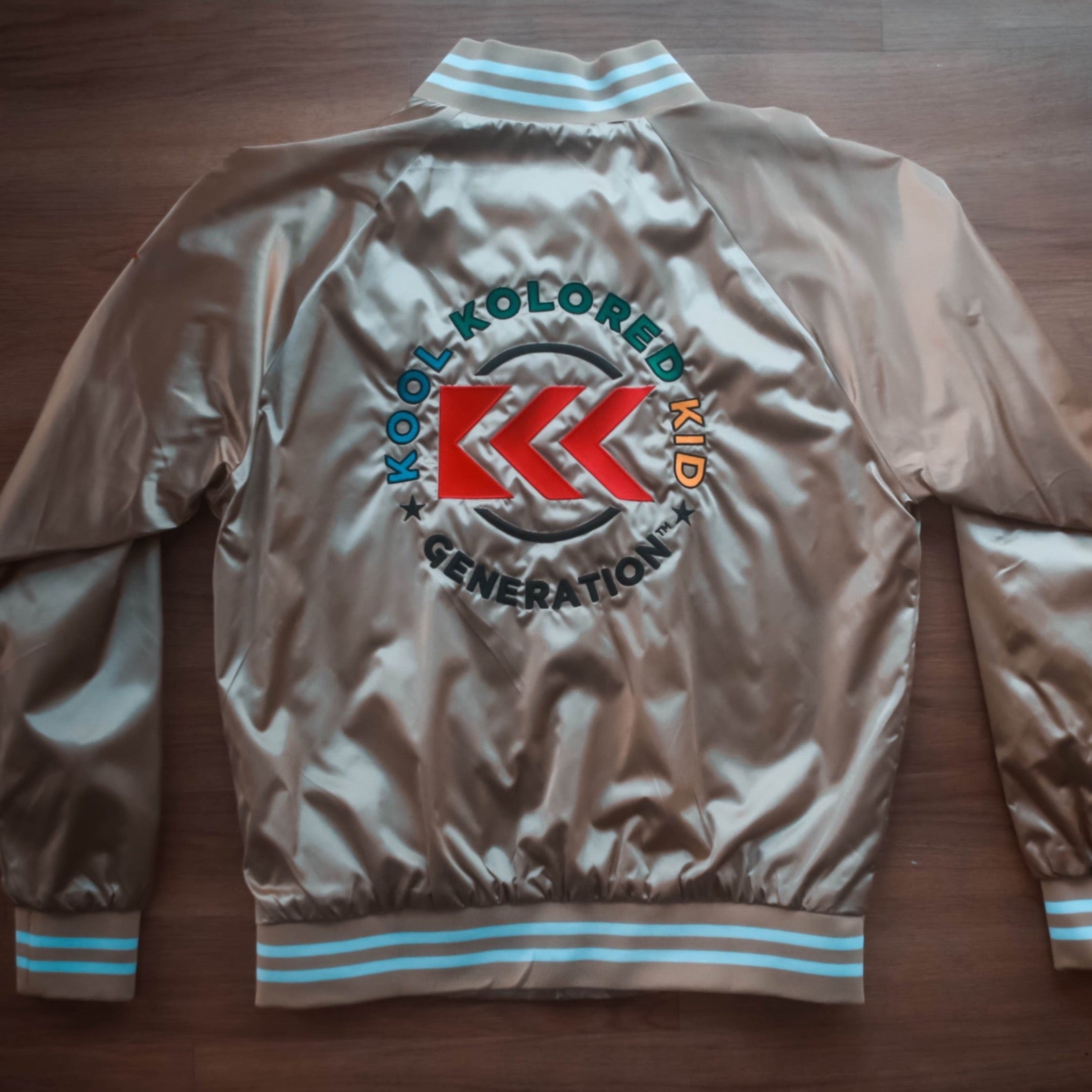 Signature Kid Satin Baseball Jacket