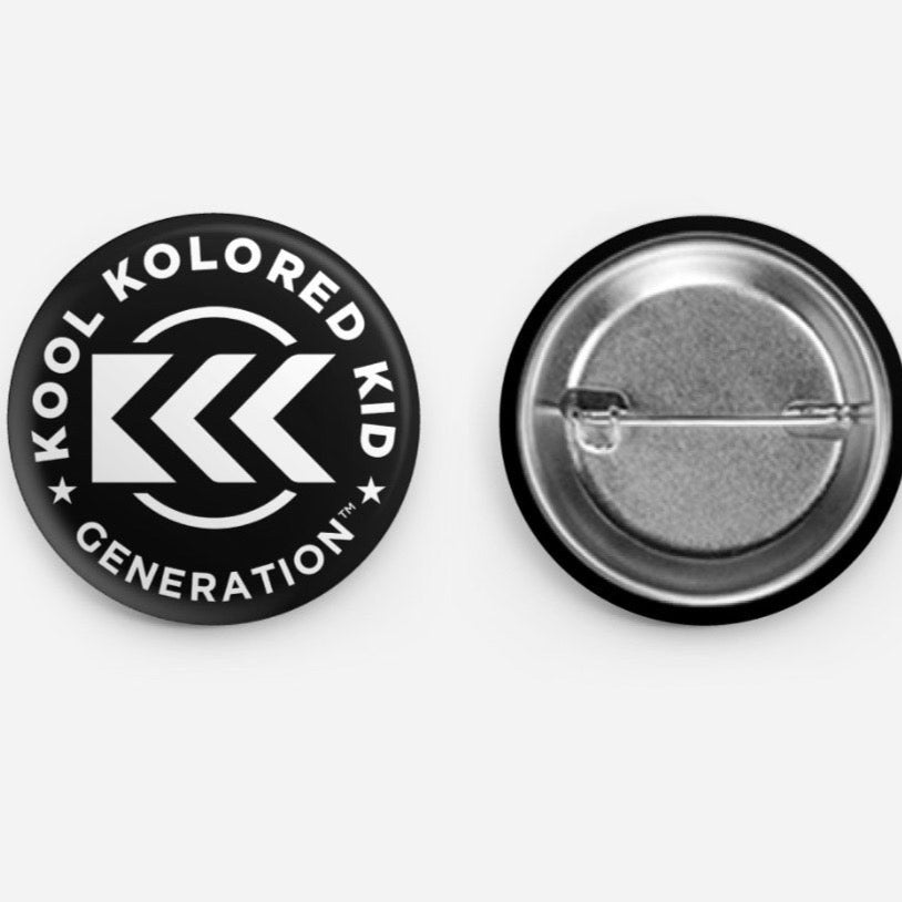 1.5" KKKG Black Button